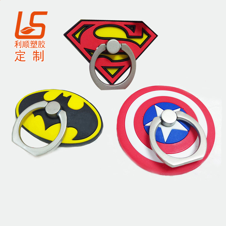 定制PVC軟膠手機指環支架 硅膠手機指環支架