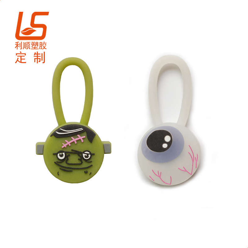 硅膠寵物項圈吊墜 夜間安全警示LED燈吊墜寵物LED發光吊墜 (3)