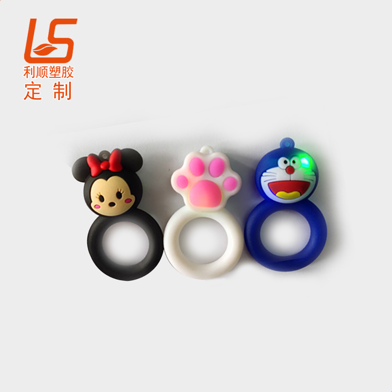 pvc軟膠鑰匙扣LED發光燈軟膠LED鑰匙扣