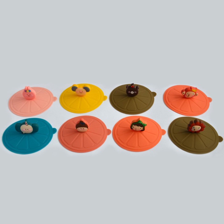 卡通立體公仔硅膠杯蓋立體公仔硅膠杯蓋